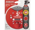 Diablo 5 in. 100-Grit Universal Hole Random Orbital Sanding Disc with Hook and Lock Backing (4-Pack)  ** CALL STORE FOR AVAILABILITY AND TO PLACE ORDER **