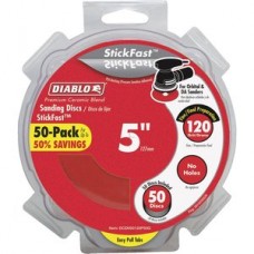 Diablo 5 in. 120-Grit Random Orbital Sanding Disc with StickFast Backing and Easy Pull Tabs (50-Pack)  ** CALL STORE FOR AVAILABILITY AND TO PLACE ORDER **