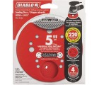 Diablo 5 in. 220-Grit Universal Hole Random Orbital Sanding Disc with Hook and Lock Backing (15-Pack)  ** CALL STORE FOR AVAILABILITY AND TO PLACE ORDER **