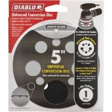 DIablo 5 in. Random Orbital Sander Universal Conversion Disc with Hook and Lock backing  ** CALL STORE FOR AVAILABILITY AND TO PLACE ORDER **