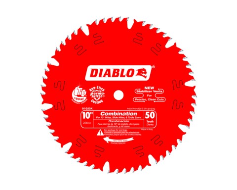 10 in. x 50-Tooth Combination Diablo Saw Blade  ** CALL STORE FOR AVAILABILITY AND TO PLACE ORDER **
