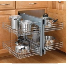 RV5PSP-15CR Rev-A-Shelf Pullout Wire Pull-Slide-Pull Blind Corner  ** CALL STORE FOR AVAILABILITY AND TO PLACE ORDER **