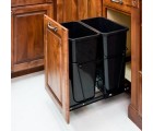 (CAN-35-D)  35-Quart Double Pullout Waste Container System - Black  ** CALL STORE FOR AVAILABILITY AND TO PLACE ORDER **